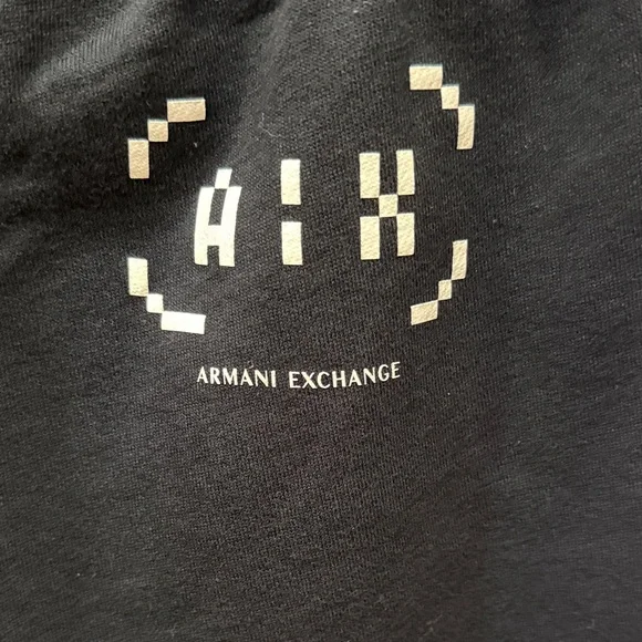 Armani Exchange Black Logo Sweatshirt and Joggers - Picture 7 of 11